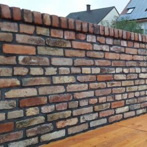 Backstein rot, palettiert