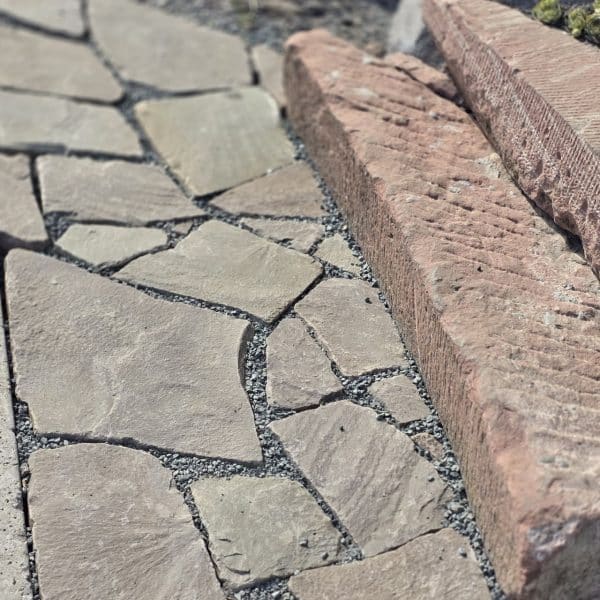 Sandsteinstufen rot antik, Klasse 1 80 – 130 – Bild 9