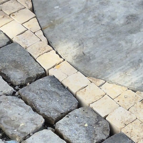 Mosaik Pflasterstein 6x6 auf Lager Gartenweg Gehweg