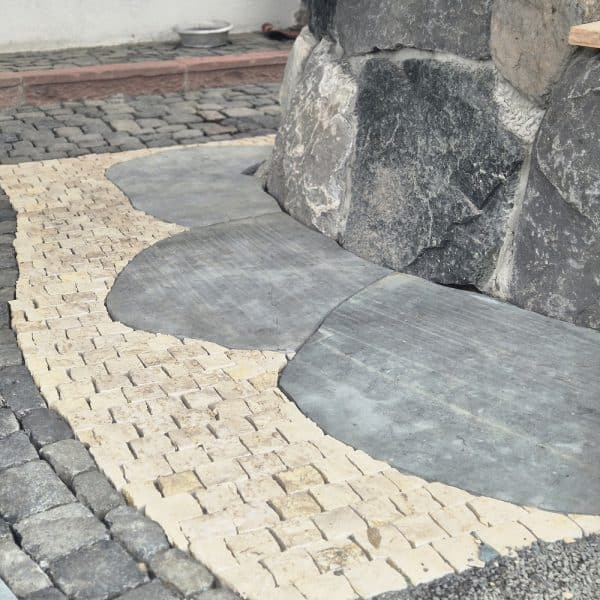 moderne Polygonalplatten 2 3cm schöner Steinweg