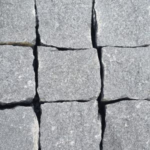 Granit Pflaster 8/11 Basalt schwarz