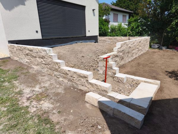 Jura Marmor Spalt- Mauerstein Toskana 16x18 – Bild 3