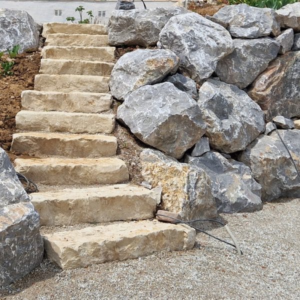 Jura Marmor natur Gartenstufe edel 75 - 100