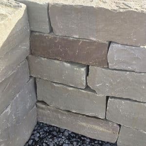 Grauwacke Schicht Mauerstein 6 - 20 filigran