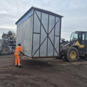 Mobiler Lagercontainer Baucontainer Lagerraum Blechgarage Lagerbox