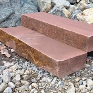 Sanstein Blockstufe 1m kaufen bei Natursteinhandel Bollerrocks Lieferung oder Selbstabholer