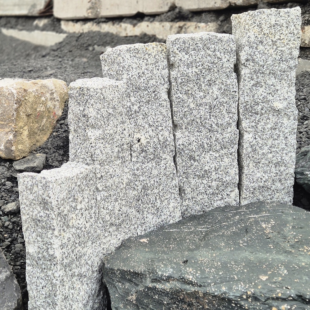 Granit grau natur Palisade rustikal 60 120 kaufen bei Bollerrocks Köln Bonn Mannheim Bremen Stuttgart